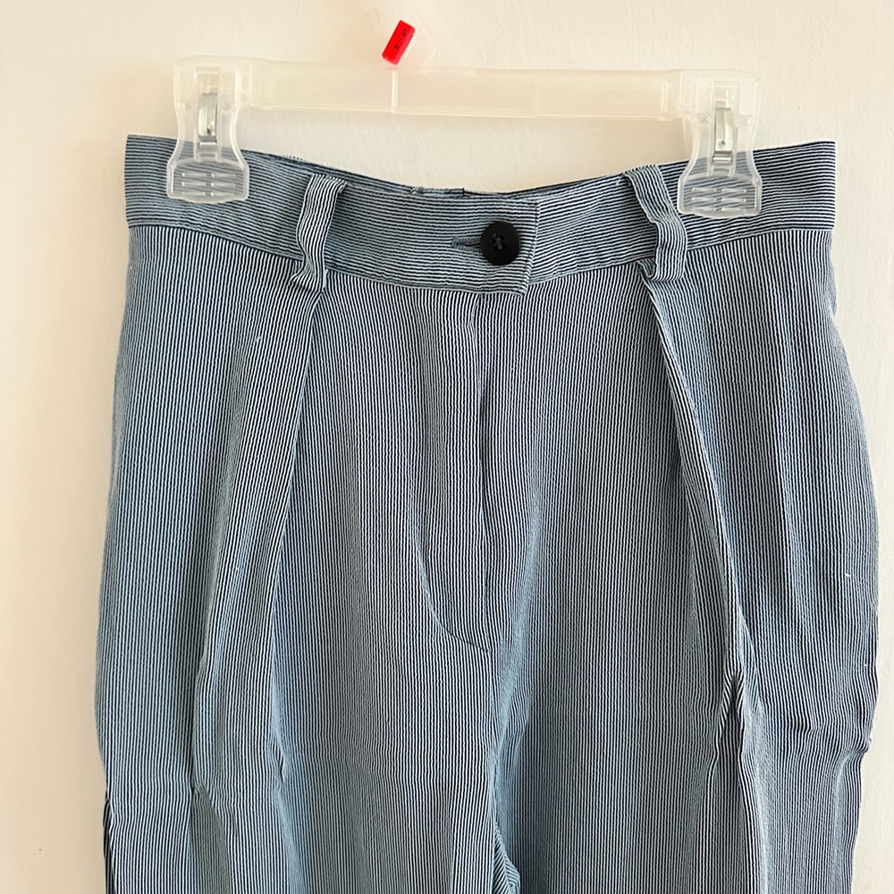 Vintage Escada Striped Blue Pants